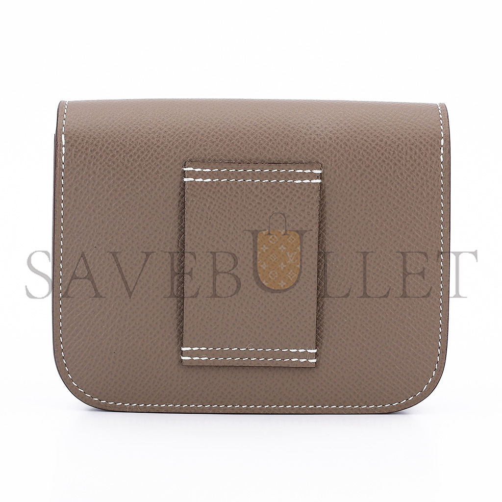 HERMES MASRER CONSTANCE SLIM WALLET EPSOM H082060CC18(12.4*10.2*3cm)